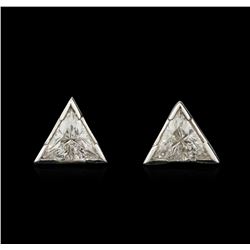 1.29ctw Diamond Earrings - Platinum