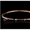 Image 3 : 14KT Rose Gold 0.67ctw Diamond Bangle Bracelet