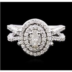 14KT White Gold 1.20ctw Diamond Ring