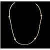 Image 1 : 14KT Yellow Gold 22.02ctw Rough Diamond Necklace