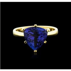 18KT Yellow Gold 4.82ct Tanzanite Ring