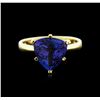 Image 1 : 18KT Yellow Gold 4.82ct Tanzanite Ring