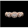 Image 1 : 1.61ctw Diamond Ring - 18KT Rose Gold
