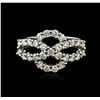 Image 1 : 18KT White Gold 1.11ctw Diamond Ring