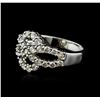Image 2 : 18KT White Gold 1.11ctw Diamond Ring