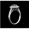 Image 3 : 1.23ctw Black Diamond Ring - 14KT White Gold