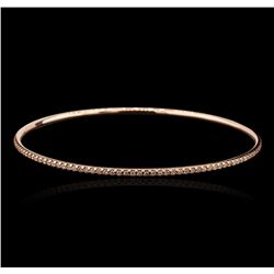 14KT Rose Gold 0.74ctw Diamond Bangle Bracelet