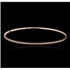 Image 1 : 14KT Rose Gold 0.74ctw Diamond Bangle Bracelet