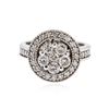 Image 1 : 14KT White Gold 1.75ctw Diamond Ring