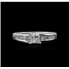 Image 1 : 14KT White Gold 0.85ctw Diamond Ring