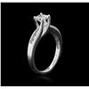 Image 3 : 14KT White Gold 0.85ctw Diamond Ring