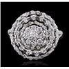 Image 1 : 14KT White Gold 1.28ctw Brilliant Cut Diamond Ring