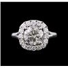 Image 1 : 3.03ctw Diamond Ring - 14KT White Gold