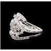 Image 2 : 14KT White Gold 0.71ctw Diamond Ring