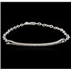 Image 1 : 14KT White Gold 0.26ctw Diamond Bracelet