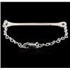 Image 2 : 14KT White Gold 0.26ctw Diamond Bracelet