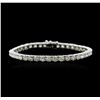 Image 1 : 18KT White Gold 11.64ctw Diamond Tennis Bracelet