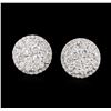 Image 1 : 14KT White Gold 1.92ctw Diamond Earrings