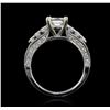 Image 3 : 18KT White Gold 1.55ctw Diamond Ring