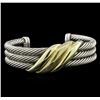 Image 1 : David Yurman Sterling Silver and 14KT Yellow Gold Bracelet