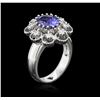 Image 3 : 14KT White Gold 1.73ct Tanzanite and Diamond Ring