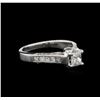 Image 2 : 0.90ctw Diamond Ring - 14KT White Gold