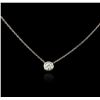 Image 2 : 14KT White Gold 0.29ct Diamond Necklace