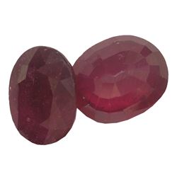 10.62ctw Oval Mixed Ruby Parcel