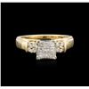 Image 1 : 14KT Yellow Gold 0.56ctw Diamond Ring