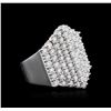 Image 2 : 14KT White Gold 3.12ctw Diamond Ring