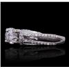 Image 2 : 14KT White Gold 0.61ct Diamond Engagement Ring