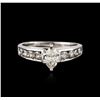 Image 1 : Platinum 0.99ctw Diamond Ring