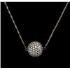 Image 1 : 2.00ctw Diamond Necklace - 18KT White Gold