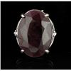 Image 1 : SILVER 25.36ct Corundum and Topaz Ring