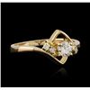 Image 2 : 14KT Yellow Gold 0.35ctw Diamond Ring