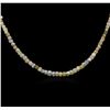 Image 2 : 14KT Yellow Gold 33.45ctw Rough Diamond Necklace