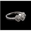 Image 2 : 14KT White Gold 0.40ctw Diamond Ring
