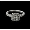 Image 1 : 14KT White Gold 1.13ctw Diamond Ring