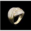 Image 3 : 14KT Yellow Gold 1.59ctw Diamond Ring