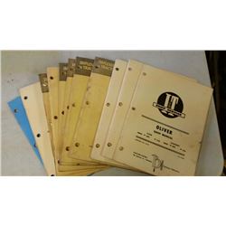 12 Oliver Tractor Manuals 60-70's