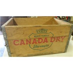 Canada Dry Wooden Crate - 1954