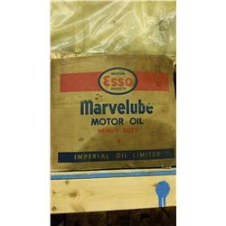 Esso Marvelube Oil Box 24 can