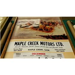 1982 MC Motor Charlie Russell Calendar