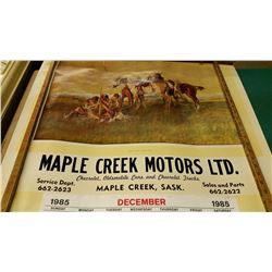 1985 MC Motor Charlie Russell Calendar