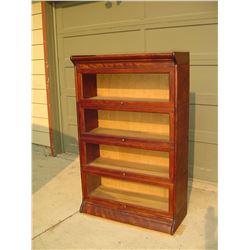 Mahogany 4 Section Stacking Bookcase