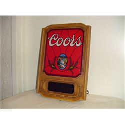 Coors Advertising Water Fall Clock
