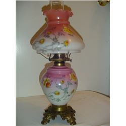 Hand Painted Gone With the Wind Oil Lamp