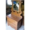 Image 1 : Maple Dresser & Mirror painted brown