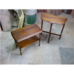 One Walnut End Table One Walnut D Table