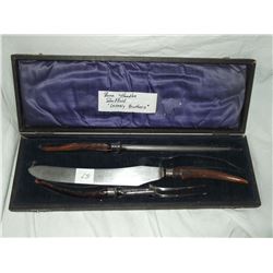 Bone Handled Carving Set